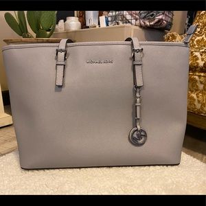 Micheal Kors large soft grey computer bag, purse